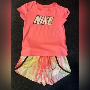 Nike Kids Matching Set - Pink and Yellow